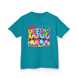 Kids Tee — "Chillin' With My Peeps" Bunny Sunglasses Shirt