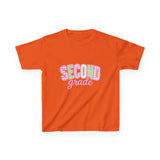 Second Grade Kids T‑Shirt — Cute Pastel Back‑to‑School Tee