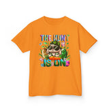 Kids Easter Bunny 'The Hunt Is On' Tee — Colorful Egg Hunt Shirt for Children