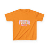 Fourth Grade Kids T-Shirt – Pastel Pink & Green "Fourth Grade" Back-to-School Tee