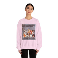 Dogs Make Me Happy Crewneck Sweatshirt