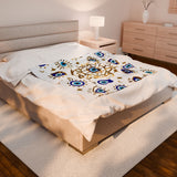 Plush Blanket Evil Eye Hamsa