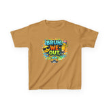Last Day of School Kids Tee — “bruh we out” Personalized Kids T-Shirt