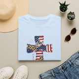 God Bless America Cross 4th of July T-Shirt