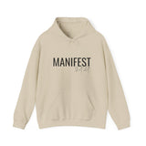 Manifest Hoodie — Minimal Inspirational 'Manifest' Pullover