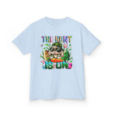 Kids Easter Bunny 'The Hunt Is On' Tee — Colorful Egg Hunt Shirt for Children