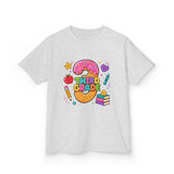 Third Grade Kids T‑Shirt — Cute Donut & School Icons Back-to-School Tee