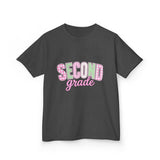 Second Grade Kids T‑Shirt — Cute Pastel Back‑to‑School Tee