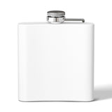 6oz Stainless Flask — "Zero Fox Given" Cute Fox Hipster Flask