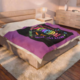 Principal Appreciation Velveteen Plush Blanket – 'Principal' Colorful School Leader Gift