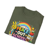 Peace Out School Tee — Personalized Last Day of School Shirt for Teachers