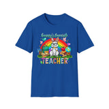 Bunny's Favorite Teacher T-Shirt — Colorful Easter Tee for Educators