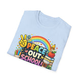 Peace Out School Tee — Personalized Last Day of School Shirt for Teachers
