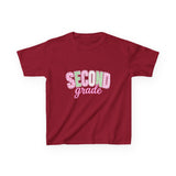 Second Grade Kids T‑Shirt — Cute Pastel Back‑to‑School Tee