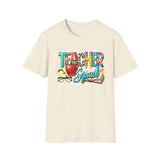 Teacher Squad T-Shirt — Colorful School Apple & Pencil Design for Educators