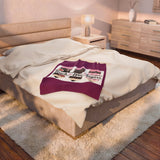 Teach Love Inspire Plush Blanket — Soft Velveteen Teacher Throw