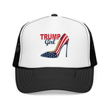 Trump Girl Trucker Hat — Feminine Heel Graphic (Pairs well with Matching Tee)