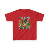 Kids Easter Bunny 'The Hunt Is On' Tee — Colorful Egg Hunt Shirt for Children