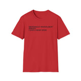 Sarcastic 'Emotionally Unavailable? Perfect.' T-Shirt — Anti-Narcissist Tee