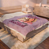 Velveteen Plush Blanket — "Just a Girl Who Loves Her Poochon" Personalized Photo Dog Lover Throw MUST MESSAGE ME DIRECTLY TO ORDER. DO NOT ORDER FROM WEBSITE PLEASE
