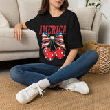 4th of July Cherries T-Shirt — America Patriotic Cherry Graphic Tee