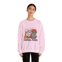 Fall Leaves and Football Crewneck Sweatshirt