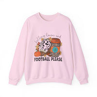 Fall Leaves and Football Crewneck Sweatshirt