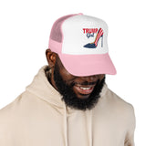Trump Girl Trucker Hat — Feminine Heel Graphic (Pairs well with Matching Tee)