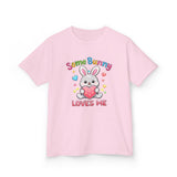 Kids Tee — "Some Bunny Loves Me" Colorful Easter Shirt