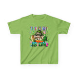 Kids Easter Bunny 'The Hunt Is On' Tee — Colorful Egg Hunt Shirt for Children