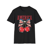 4th of July Cherries T-Shirt — America Patriotic Cherry Graphic Tee