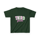 Third Grade Kids T‑Shirt — Pastel School Back to School Tee