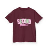 Second Grade Kids T‑Shirt — Cute Pastel Back‑to‑School Tee