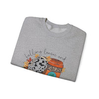 Fall Leaves and Football Crewneck Sweatshirt