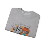 Fall Leaves and Football Crewneck Sweatshirt