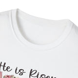He Is Risen Easter T-Shirt — Beautiful Christian Resurrection Tee