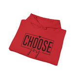 Choose Joy Hoodie — Minimalist Inspirational Hooded Sweatshirt