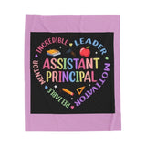 Assistant Principal Velveteen Plush Blanket — Inspirational School Leader Gift