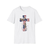 God Bless America Cross 4th of July T-Shirt