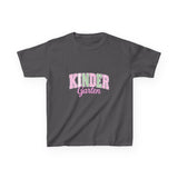 Kindergarten Pink & Green Kids Tee — Back to School Shirt