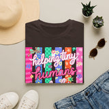T-Shirt — "Helping Tiny Humans Do Big Things" Colorful Caregiver Tee