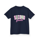 Second Grade Kids T‑Shirt — Cute Pastel Back‑to‑School Tee
