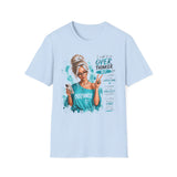 T-Shirt — "I Might Be an Overthinker But... I Overcome" Blonde Graphic Tee — Inspirational Women's Casual Top