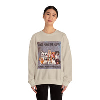 Dogs Make Me Happy Crewneck Sweatshirt