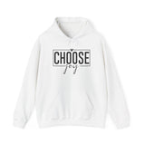 Choose Joy Hoodie — Minimalist Inspirational Hooded Sweatshirt