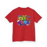 Fourth Grade Kids T‑Shirt — Colorful Back-to-School Tee
