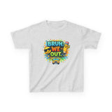 Last Day of School Kids Tee — “bruh we out” Personalized Kids T-Shirt
