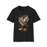 Butterfly Tree T-Shirt — Iridescent Butterfly Magic Graphic Tee - Don't Go Through Life. Grow Through Life