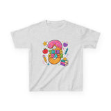 Third Grade Kids T‑Shirt — Cute Donut & School Icons Back-to-School Tee