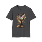 Butterfly Tree T-Shirt — Iridescent Butterfly Magic Graphic Tee - Don't Go Through Life. Grow Through Life